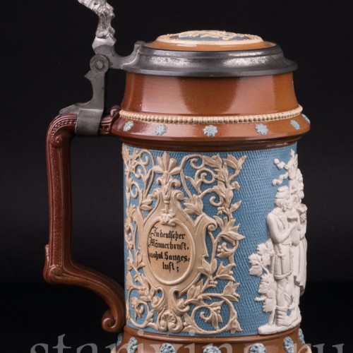 Пивная кружка Певцы, 1 л, Villeroy & Boch, Германия, 1905 г