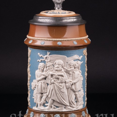 Пивная кружка Певцы, 1 л, Villeroy & Boch, Германия, 1905 г