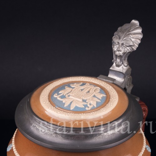 Пивная кружка Певцы, 1 л, Villeroy & Boch, Германия, 1905 г