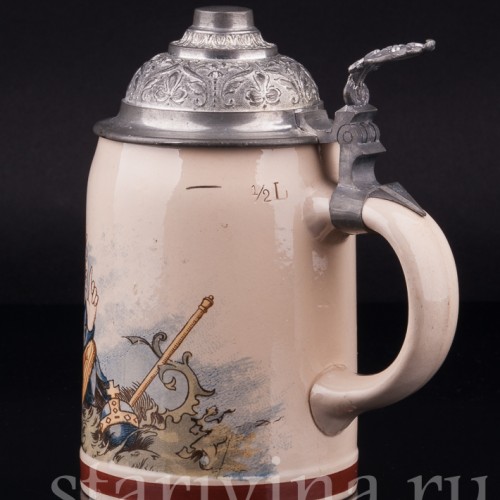 Пивная кружка Гномы, 1/2 л, Villeroy & Boch, Германия, 1901 г