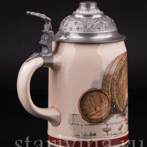 Пивная кружка Гномы, 1/2 л, Villeroy & Boch, Германия, 1901 г