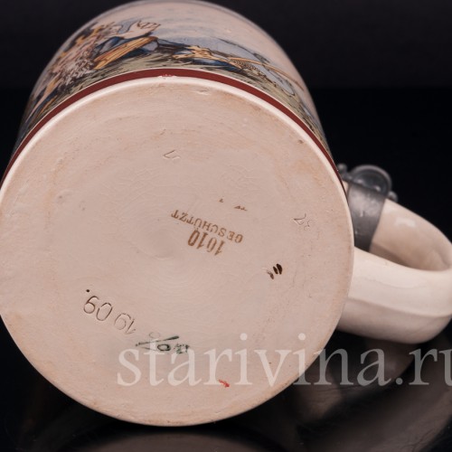 Пивная кружка Гномы, 1/2 л, Villeroy & Boch, Германия, 1901 г