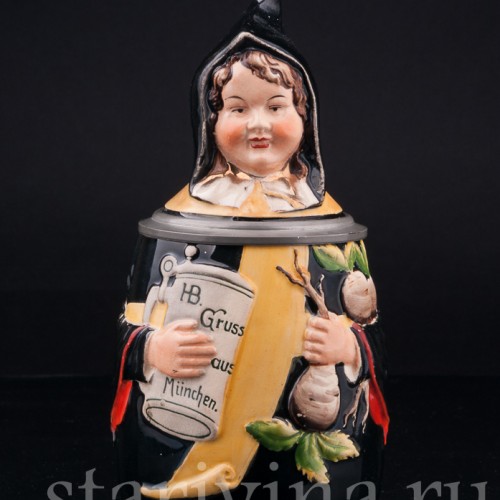 Мюнхенский мальчик, 1/2 л, Gebruder Goldschmidt, Германия, нач. 20 в