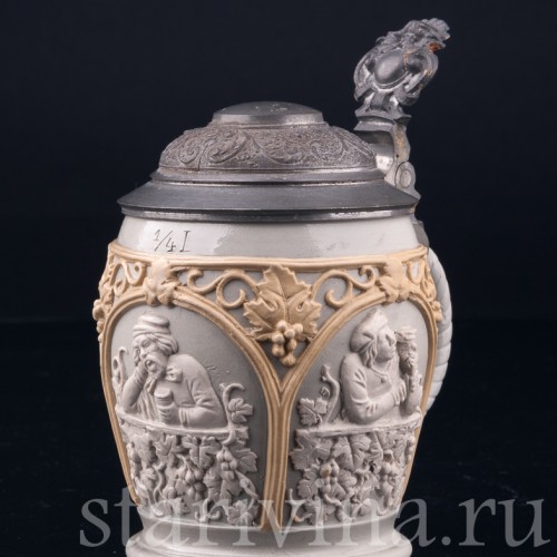 Пивная кружка, 1/4 л, Villeroy & Boch, Германия, кон. 19 в