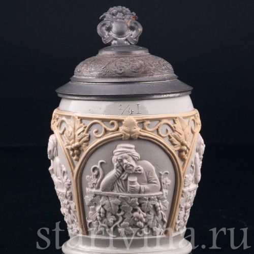 Пивная кружка, 1/4 л, Villeroy & Boch, Германия, кон. 19 в