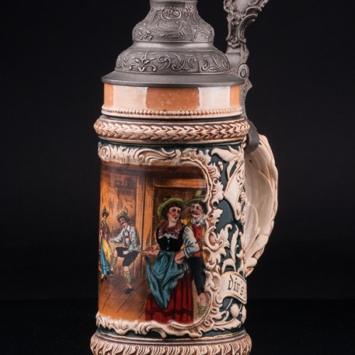 Старинная Танцы в таверне, 1/2 л, Marzi & Remy, Германия, нач. 20 в.