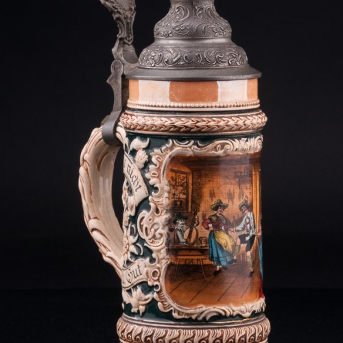 Старинная Танцы в таверне, 1/2 л, Marzi & Remy, Германия, нач. 20 в.