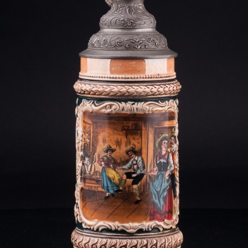 Старинная Танцы в таверне, 1/2 л, Marzi & Remy, Германия, нач. 20 в.