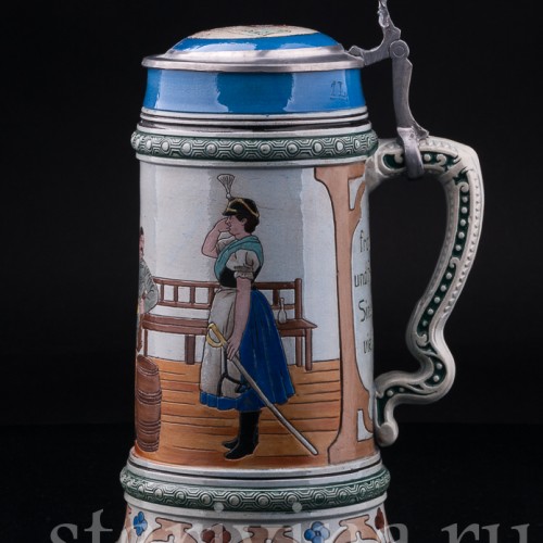 Свободный вечер, 1л, Albert Jacob Thewalt, Германия, 1900-1910 гг