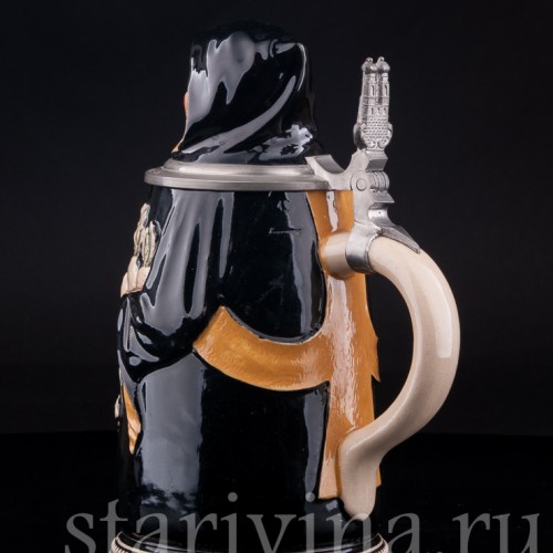 Старинная пивная кружка Мюнхенский мальчик, 1 л, Германия, перв. пол. 20 в.  