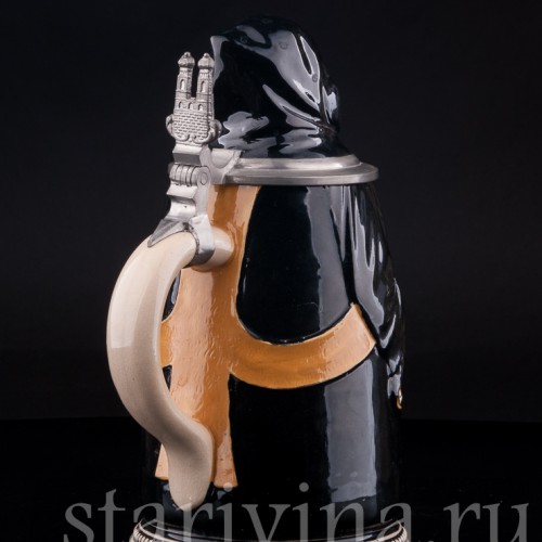 Старинная пивная кружка Мюнхенский мальчик, 1 л, Германия, перв. пол. 20 в.  