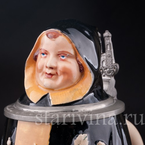 Старинная пивная кружка Мюнхенский мальчик, 1 л, Германия, перв. пол. 20 в.  