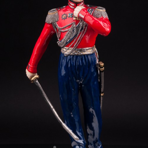 Фарфоровая статуэтка Русский генерал В. В. Орлов-Денисов, Россия, совр.