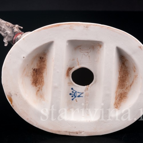 Статуэтка из фарфора Девушка с борзой, Bruno Merli, Италия, сер. 20 в.