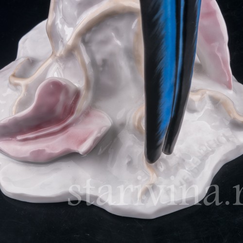 Статуэтка птицы из фарфора Попугай Ара, Rosenthal, Германия, 1970 гг.