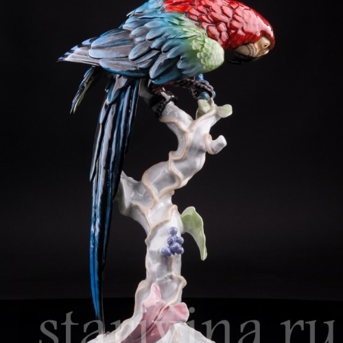 Статуэтка птицы из фарфора Попугай Ара, Rosenthal, Германия, 1970 гг.
