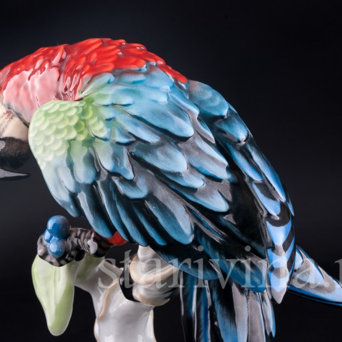 Статуэтка птицы из фарфора Попугай Ара, Rosenthal, Германия, 1970 гг.