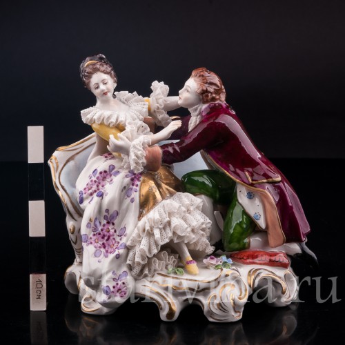 Пылкий влюбленный, кружевная, Дрезден, Германия, сер. 20 в.