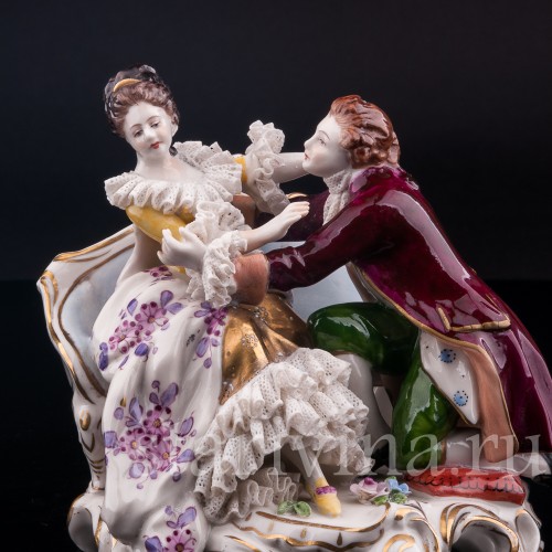 Пылкий влюбленный, кружевная, Дрезден, Германия, сер. 20 в.