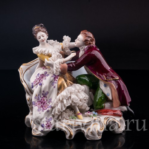Пылкий влюбленный, кружевная, Дрезден, Германия, сер. 20 в.