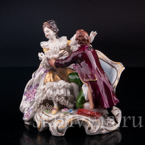 Пылкий влюбленный, кружевная, Дрезден, Германия, сер. 20 в.