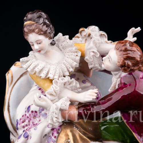 Пылкий влюбленный, кружевная, Дрезден, Германия, сер. 20 в.