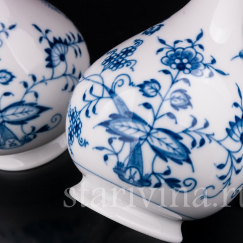 Две вазочки с узким горлом, Meissen, Германия, 1985 г.