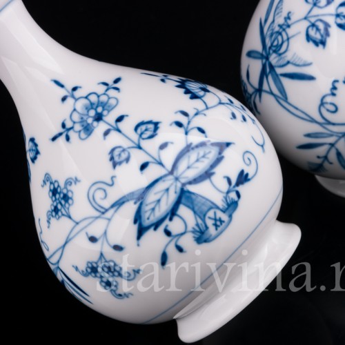 Две вазочки с узким горлом, Meissen, Германия, 1985 г.