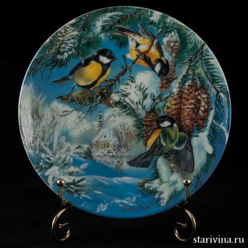 Кормежка больших синиц, Hutschenreuther, Германия