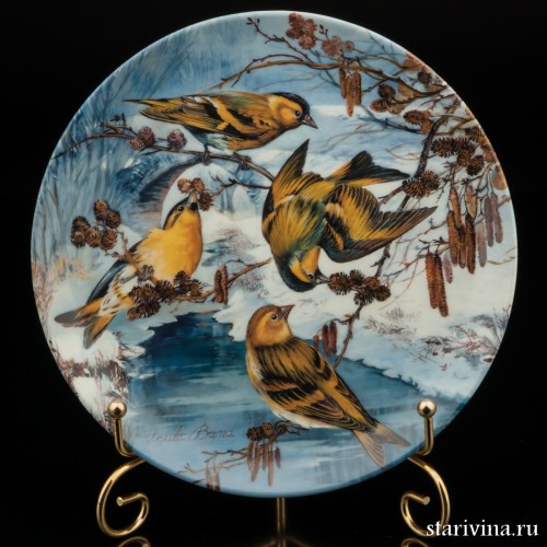 Чижи у ручья, Hutschenreuther, Германия