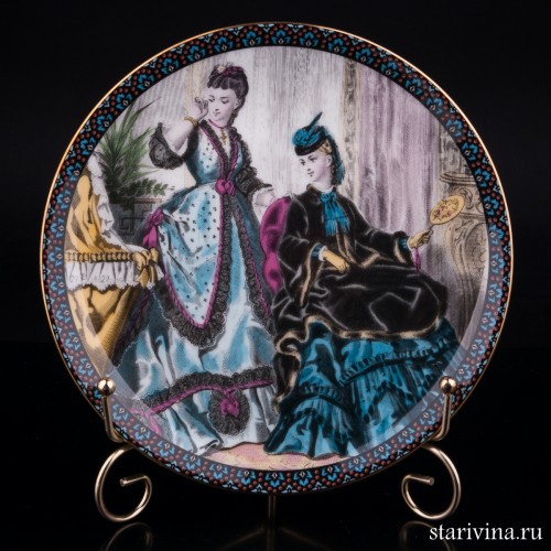 Декоративная тарелка Высший свет, Coalport, Великобритания, 1996 г.