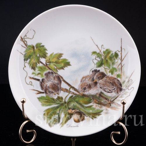Декоративная тарелка Дрозды, Alka Kaiser, Германия, до 1991 г.
