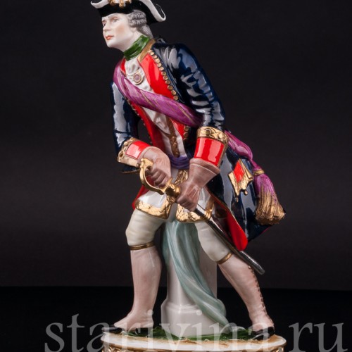 Фарфоровая статуэтка Офицер, 1740, Rudolf Kammer, Германия, вт. пол. 20 в.