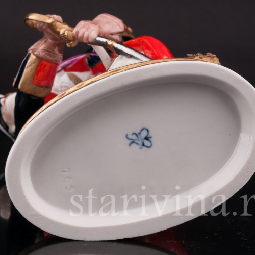 Фарфоровая статуэтка Офицер, 1740, Rudolf Kammer, Германия, вт. пол. 20 в.