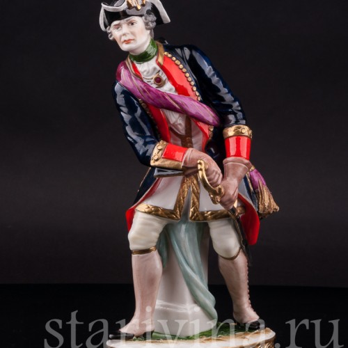 Фарфоровая статуэтка Офицер, 1740, Rudolf Kammer, Германия, вт. пол. 20 в.