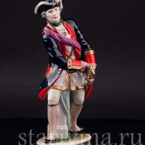 Фарфоровая статуэтка Офицер, 1740, Rudolf Kammer, Германия, вт. пол. 20 в.