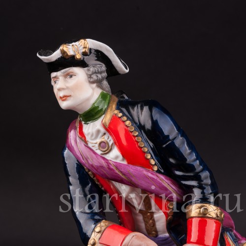 Фарфоровая статуэтка Офицер, 1740, Rudolf Kammer, Германия, вт. пол. 20 в.
