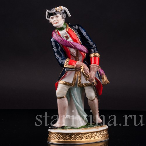 Фарфоровая статуэтка Офицер, 1740, Rudolf Kammer, Германия, вт. пол. 20 в.
