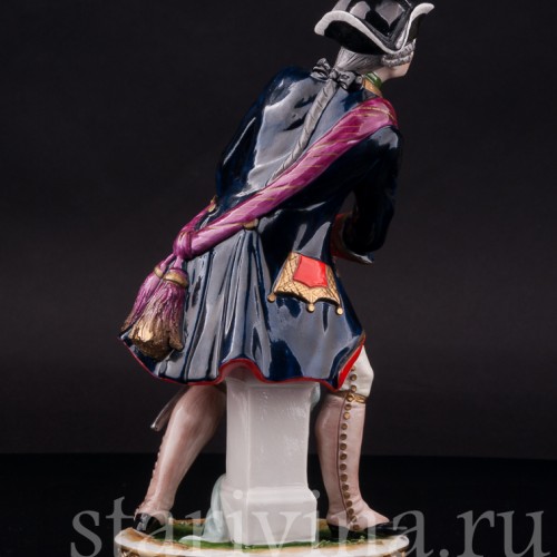 Фарфоровая статуэтка Офицер, 1740, Rudolf Kammer, Германия, вт. пол. 20 в.