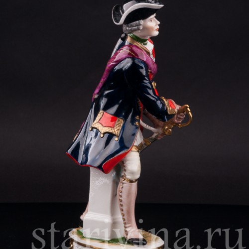 Фарфоровая статуэтка Офицер, 1740, Rudolf Kammer, Германия, вт. пол. 20 в.