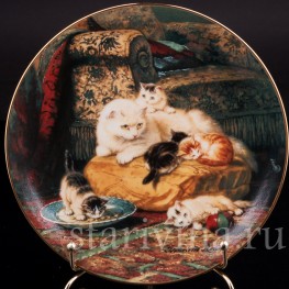 Декоративная фарфоровая тарелка Мечтания, W. J. George, Великобритания, 1991 г.