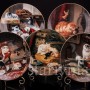 Декоративная фарфоровая тарелка Игры котят, W. J. George, Великобритания, 1991 г.