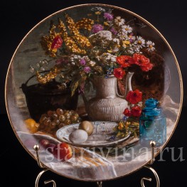 Декоративная тарелка Утренний натюрморт, Голландия, 1988 г.