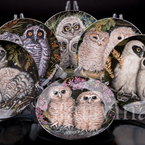 Декоративная тарелка из фарфора Птенцы неясыти, Wedgwood, Великобритания, кон. 20 в.