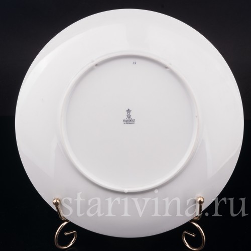 Декоративная тарелка из фарфора Ревущий олень, Alka Kaiser, Германия, вт. пол. 20 в.