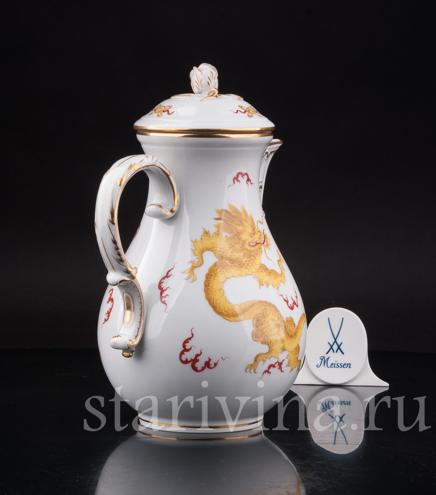 Купить фарфоровый чайник Жёлтый дракон, Meissen, Германия, 1924-33 гг по  низким ценам - Старивина